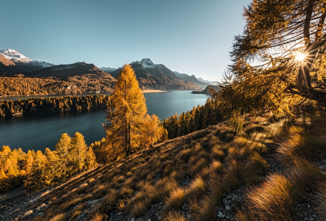 Lake Sils in the Engadin Valley