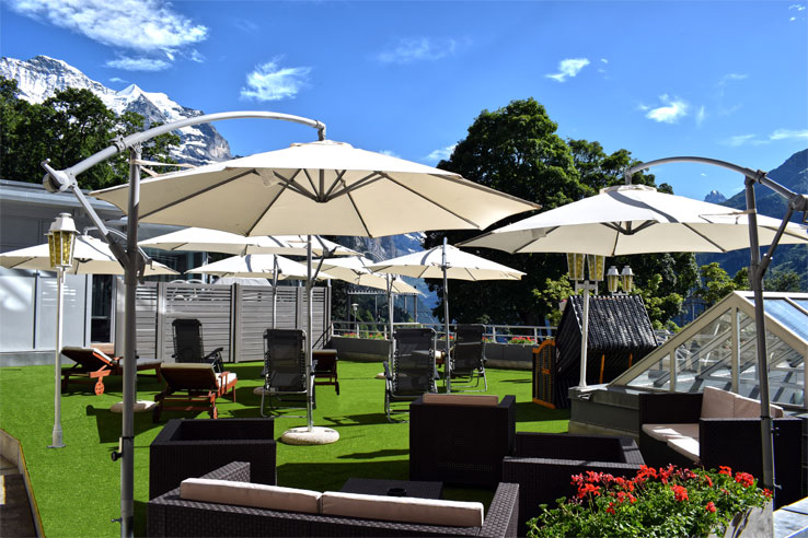 Hotel Silberhorn, spa garden