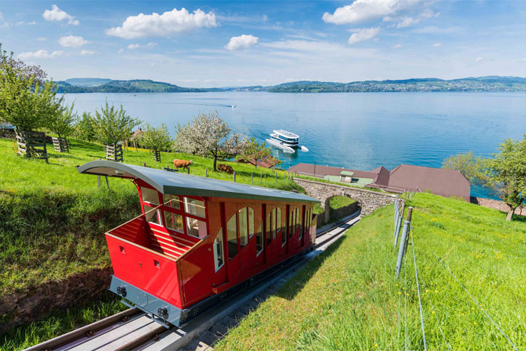 Bürgenstock catamaran and funicular