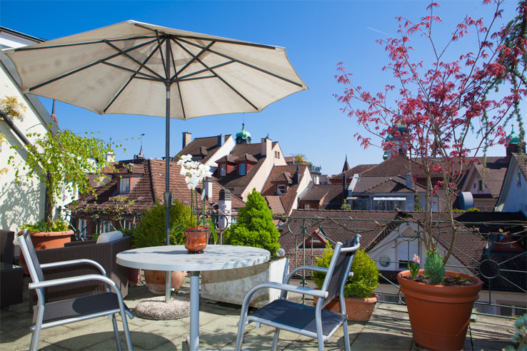 Hotel Wilden Mann, terrace