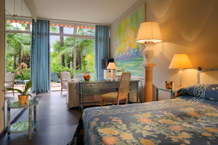 Grand Hotel Villa Castagnola, example of a garden view room