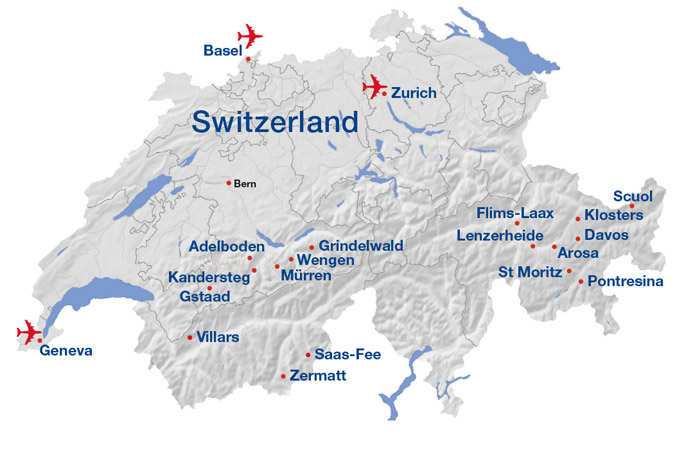 Swiss Ski Map